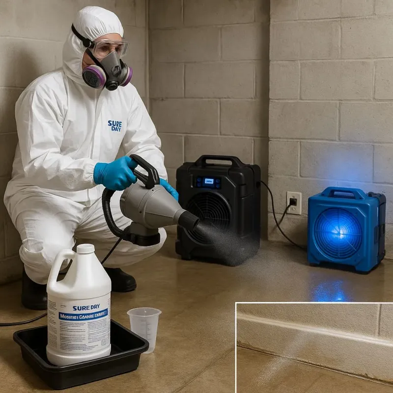 Sanitization and Odor Removal process in San Diego Country Estates, CA