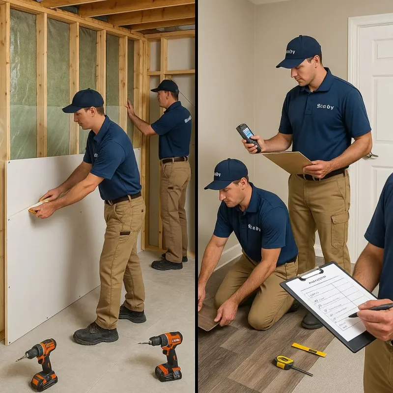 Repairs and Reconstruction process in San Diego Country Estates, CA